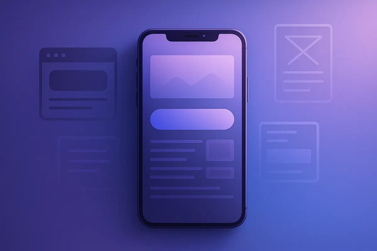 Exemple de landing page optimisée pour mobile, avec design responsive et contenu engageant.